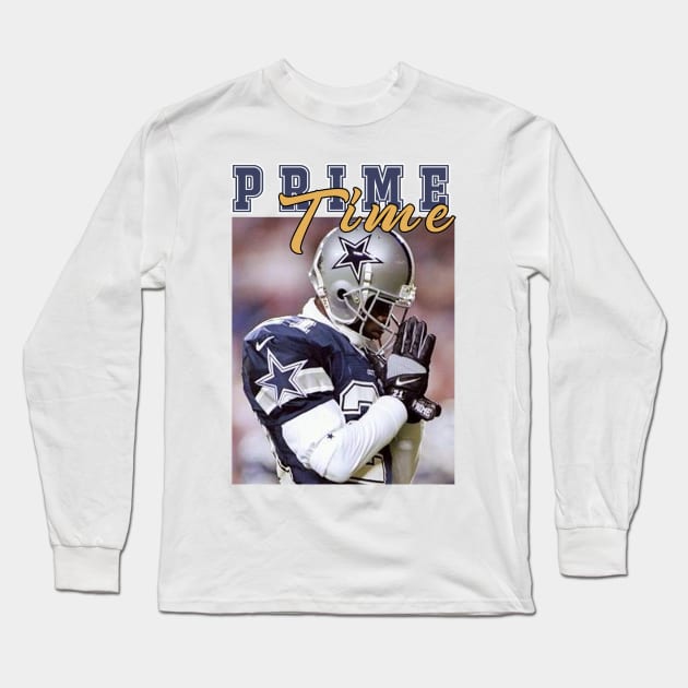 Prime Time : Dallas Cowboys Long Sleeve T-Shirt by lordwand